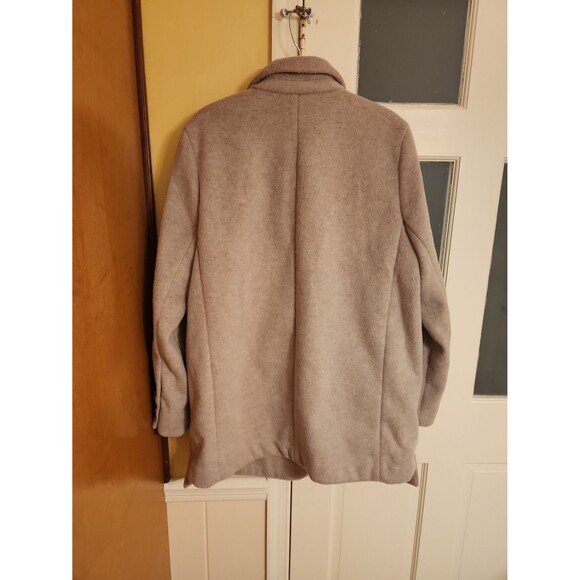 Free People "Mari" Double Breasted 2 Buttons Blazer Coat Taupe Color Size XL - Picture 9 of 9